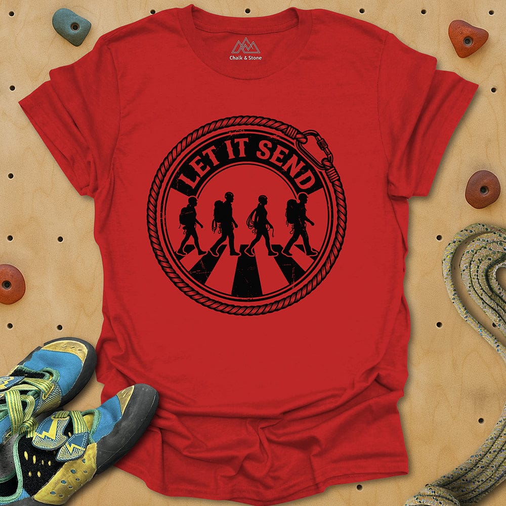 Let It Send Badge Tee