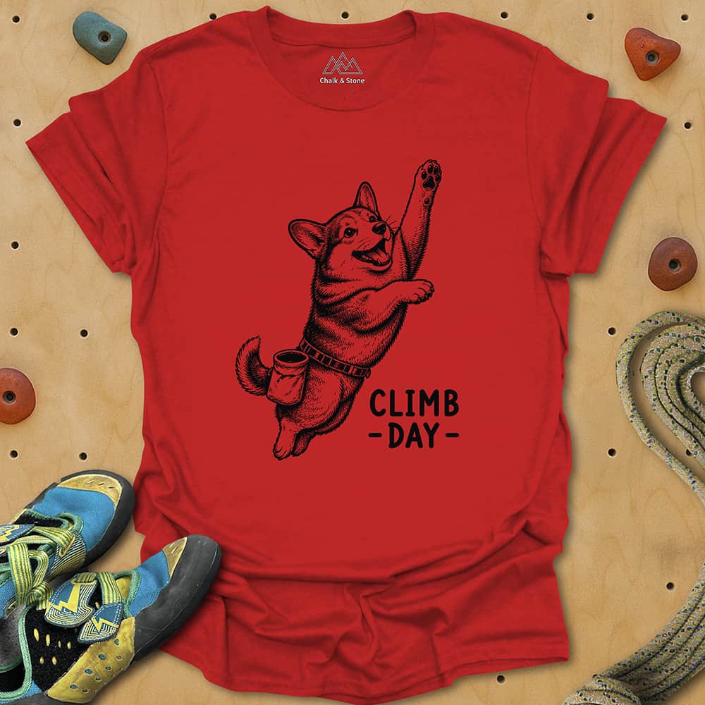 Corgi Climb Day Tee
