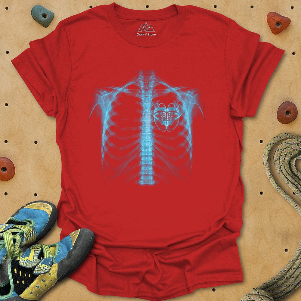 X-ray Climbing Shoe Heart Tee