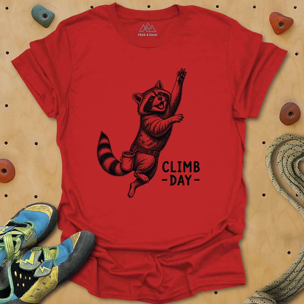 Raccoon Climb Day Tee