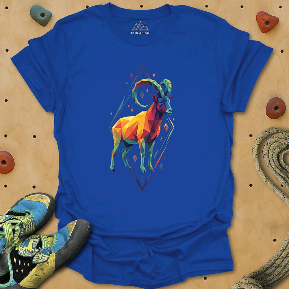 Faceted Mtn Goat Tee