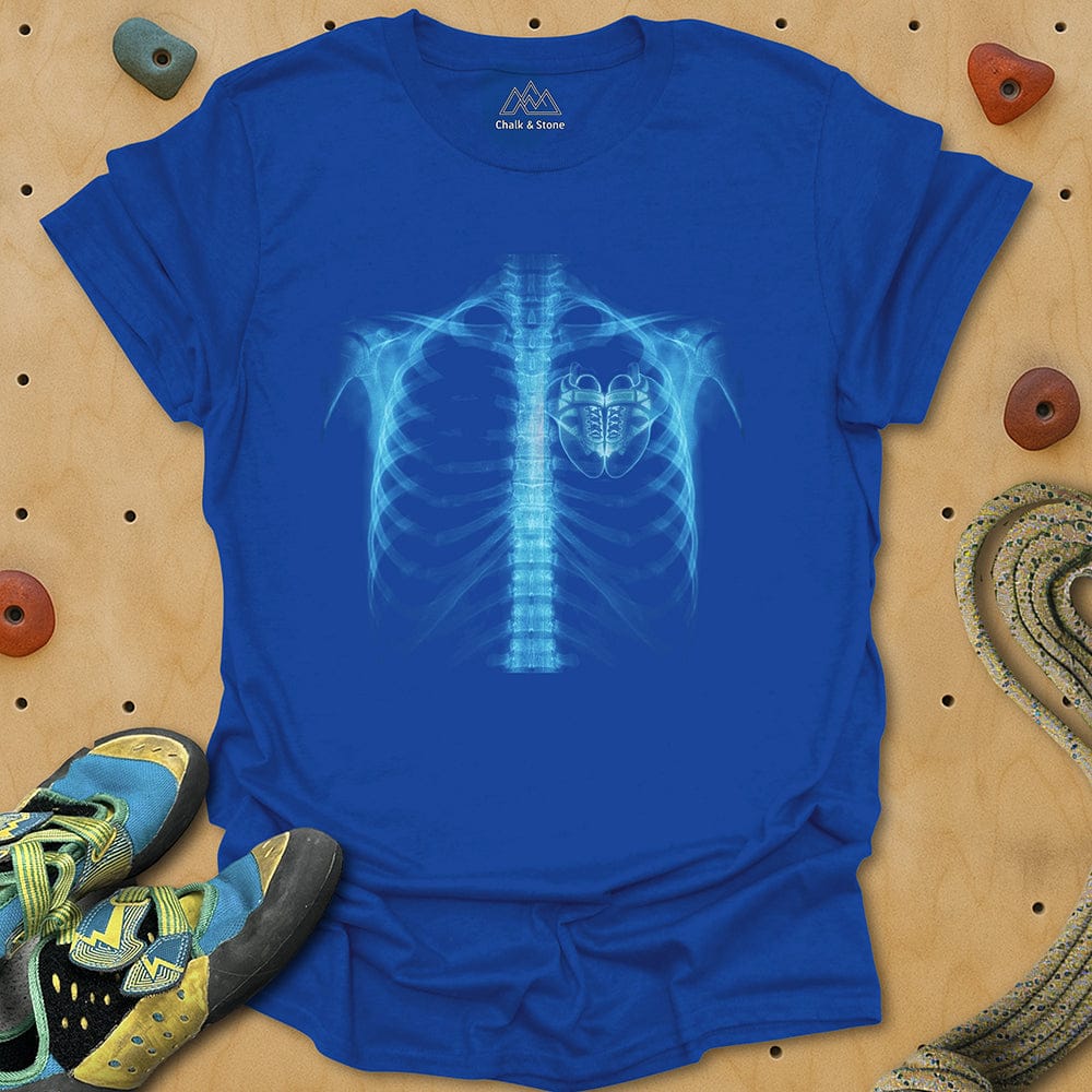 X-ray Climbing Shoe Heart Tee