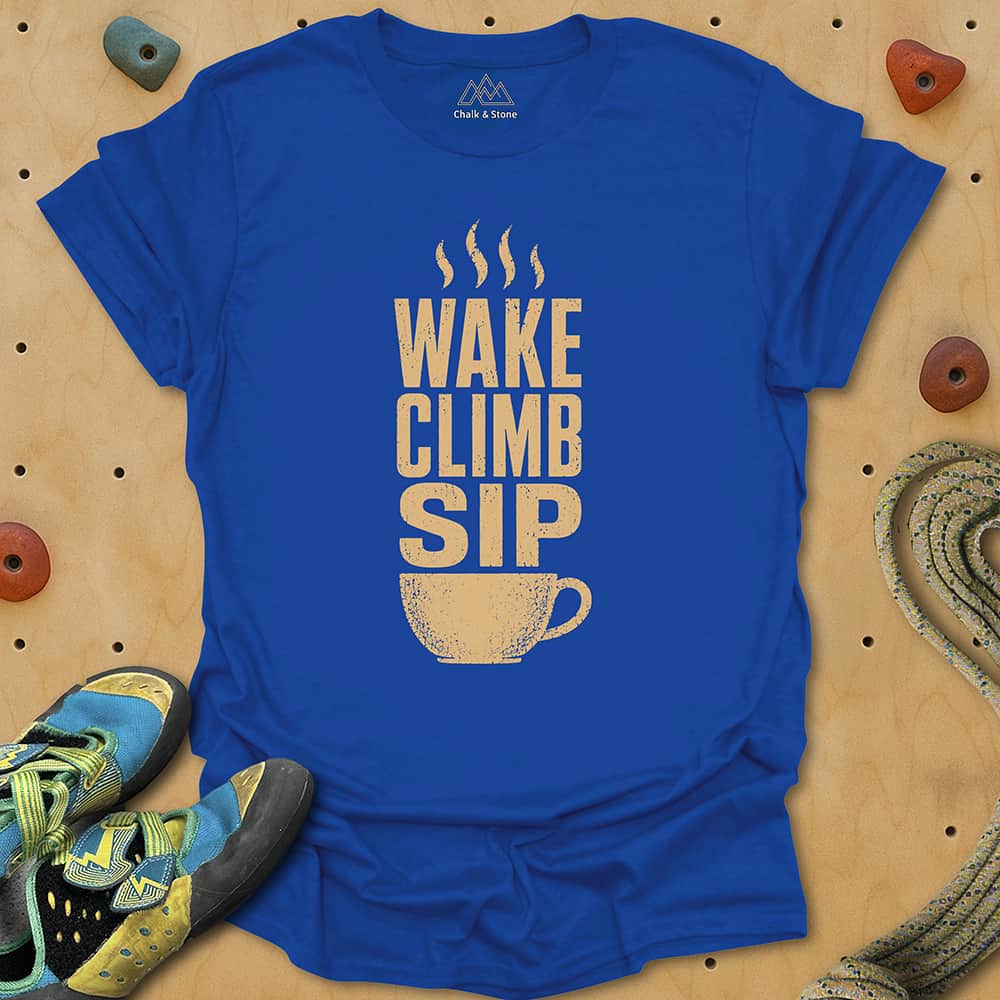 Wake Climb Sip Tee