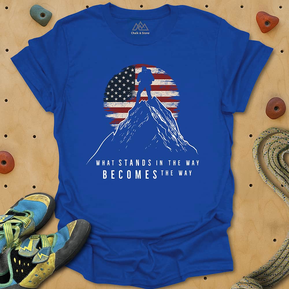 Obstacles In Way Flag Tee