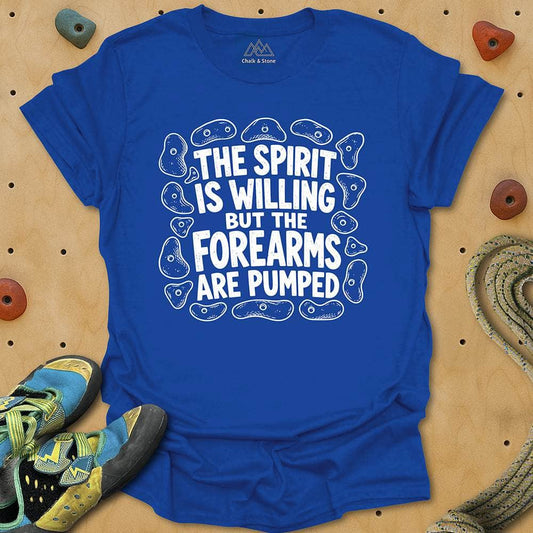 Spirit Willing Spray Wall Tee