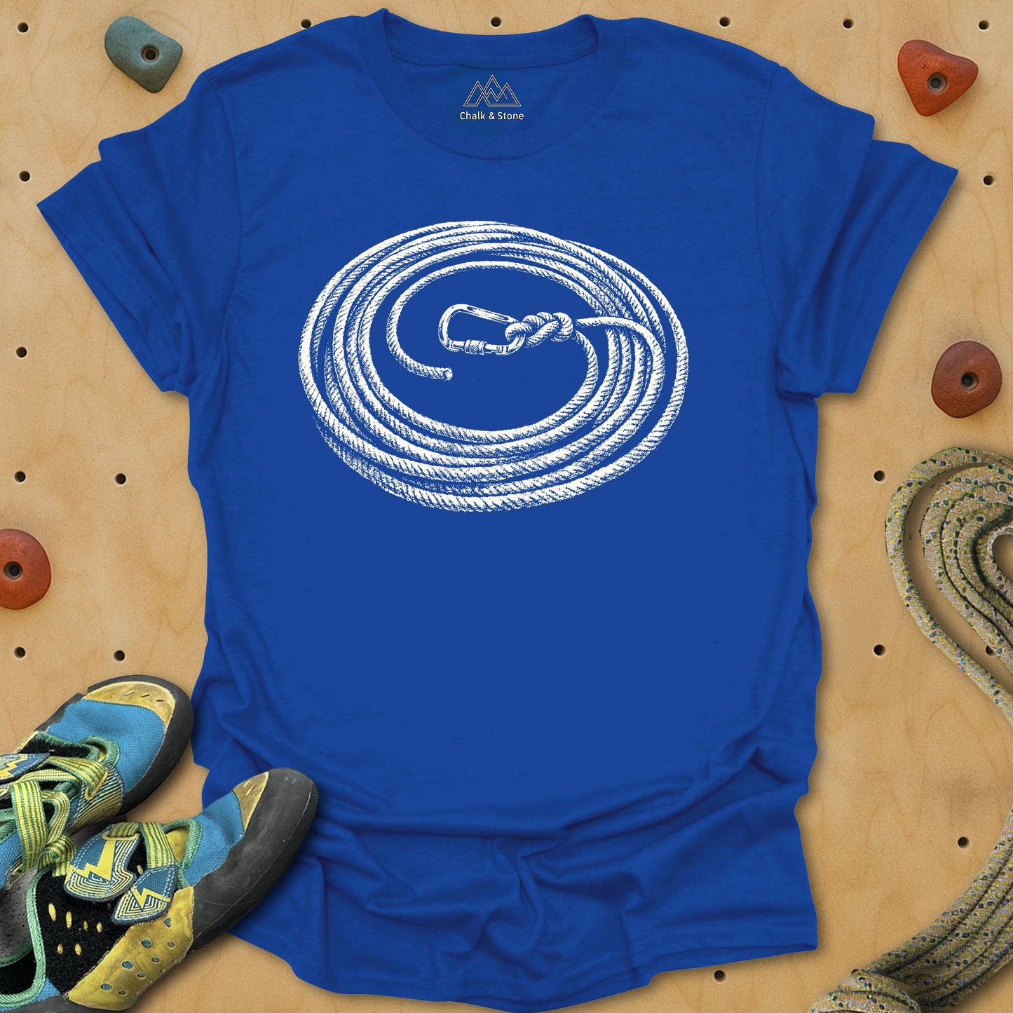 Carabiner Swirl Rope Tie-in Tee