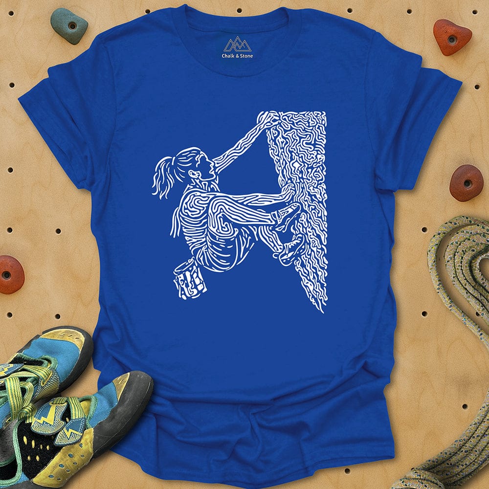 Swirly Lines Climbing Tee