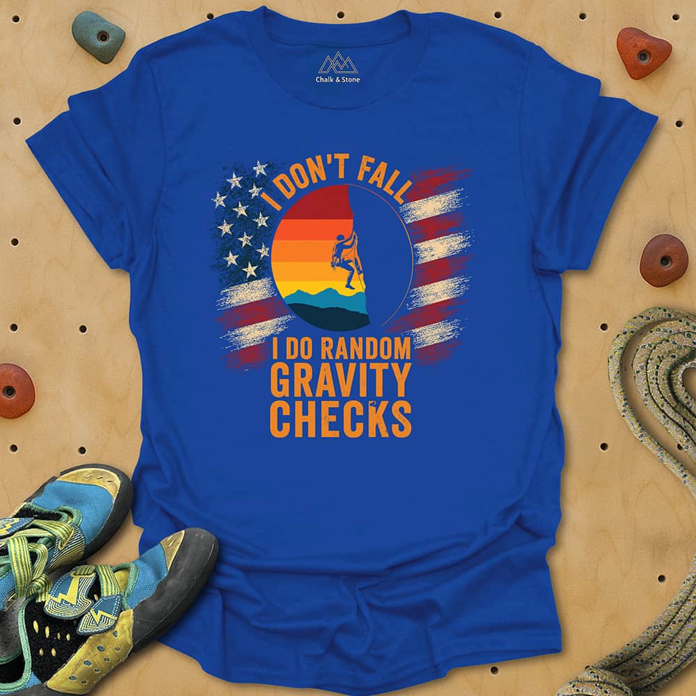 Gravity Checks Flag Tee