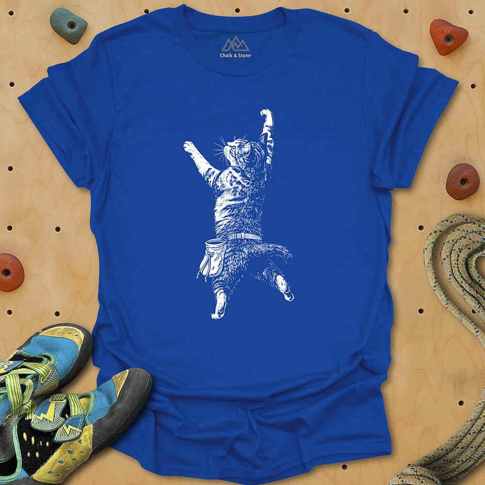 Cat Static Climb White Tee