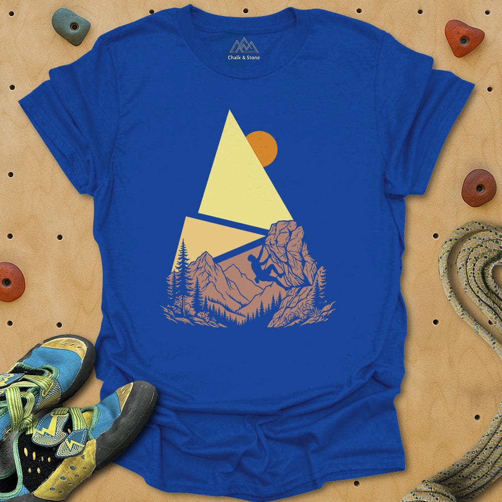 Graphic Shape Pyramid Climb Tee