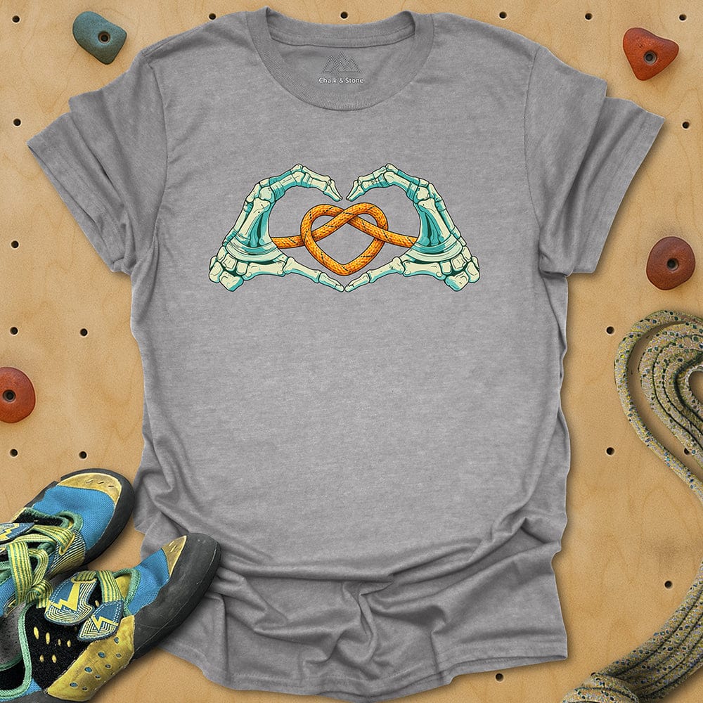Skeleton Hands Heart Tee