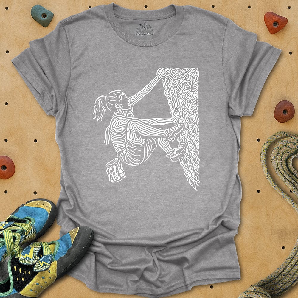 Swirly Lines Climbing Tee