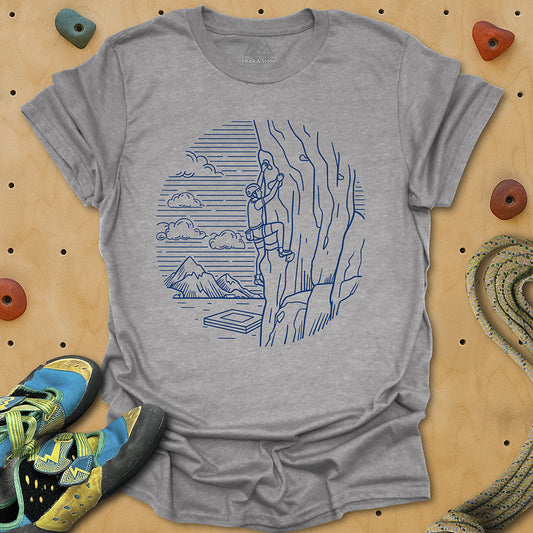 Bouldering Swirled Line 2 Tee