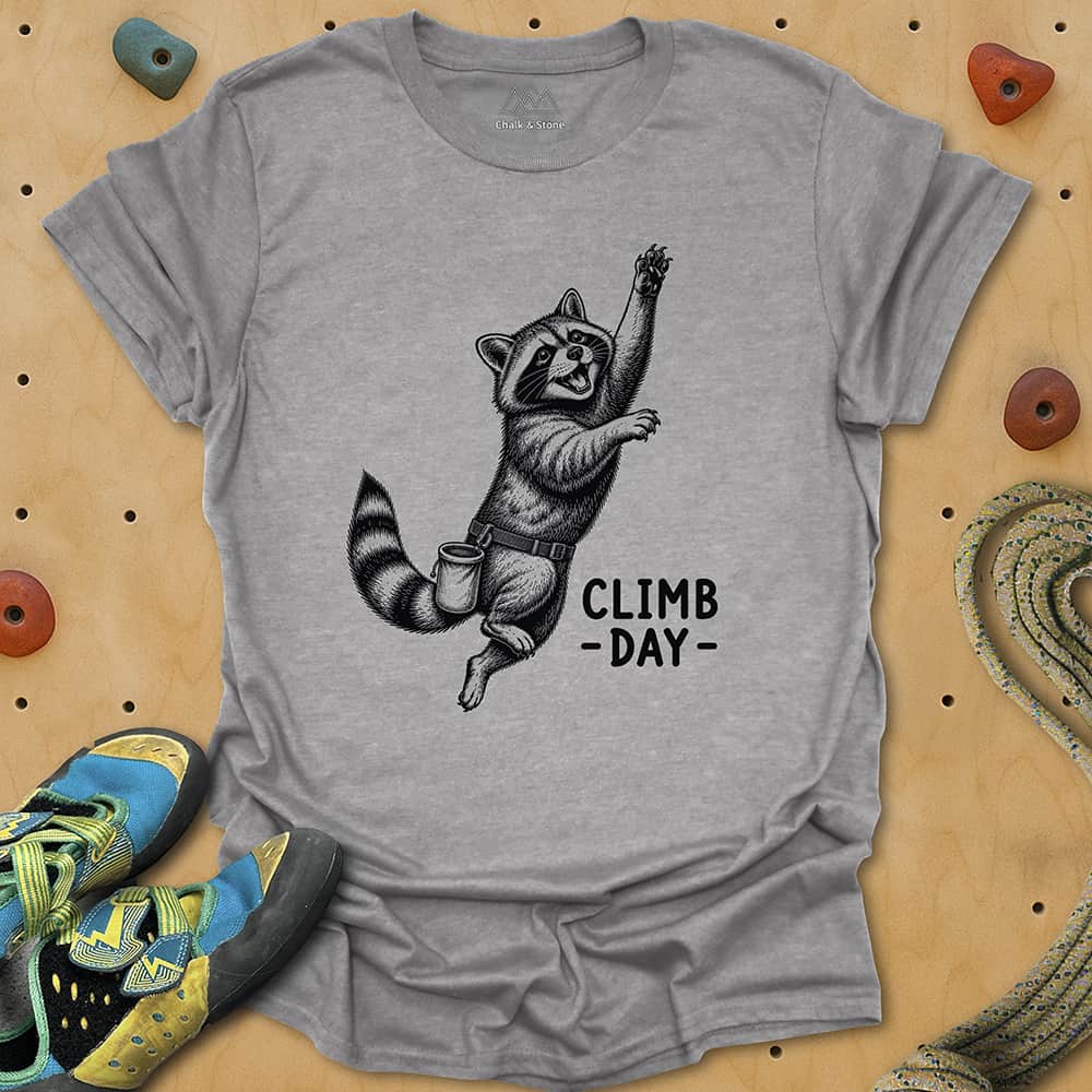 Raccoon Climb Day Tee
