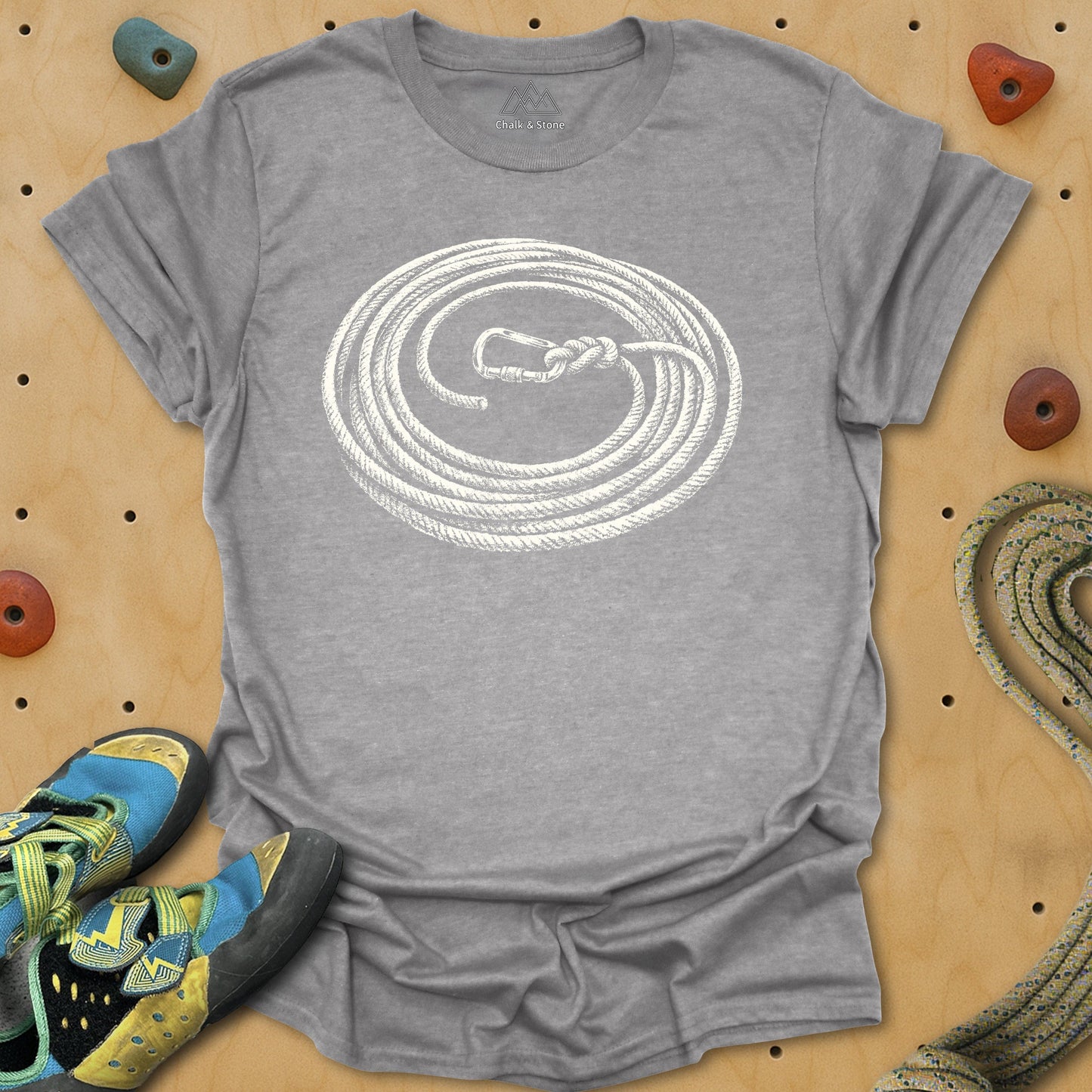 Carabiner Swirl Rope Tie-in Tee