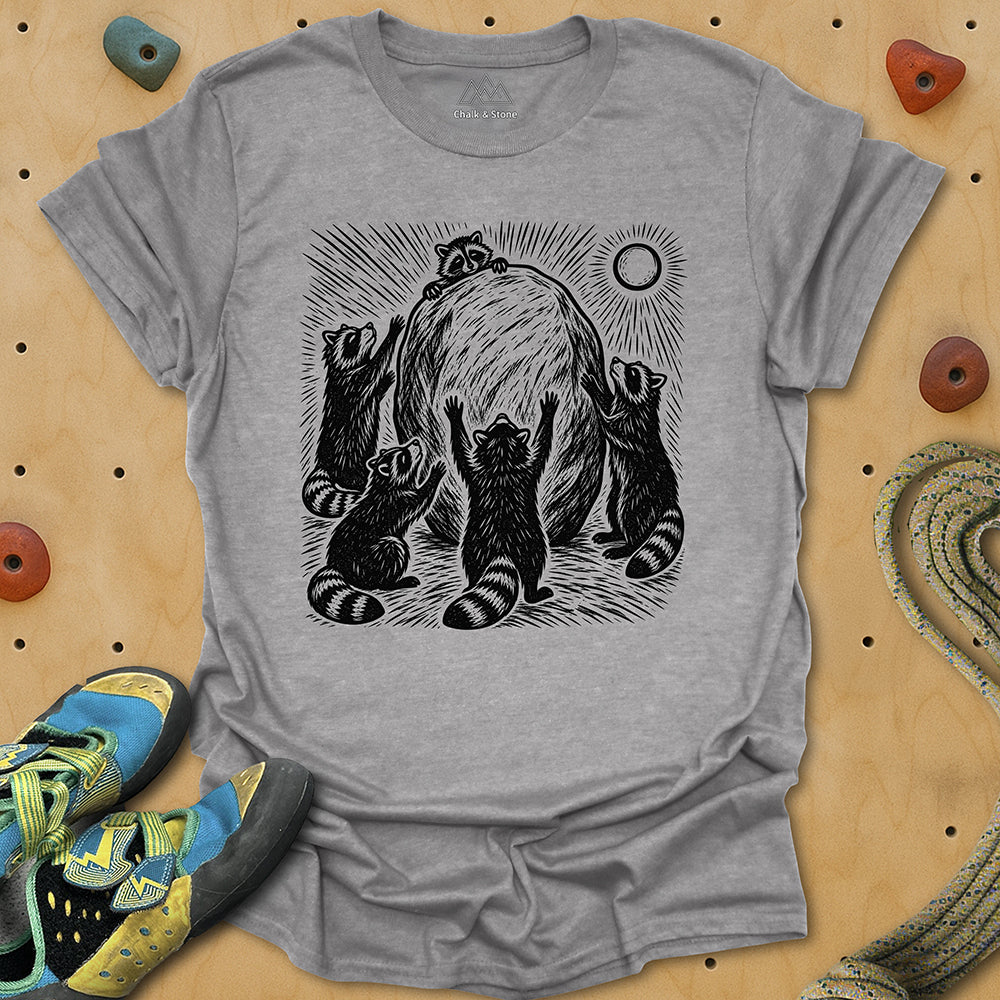 Raccoon Boulder Worship Tee