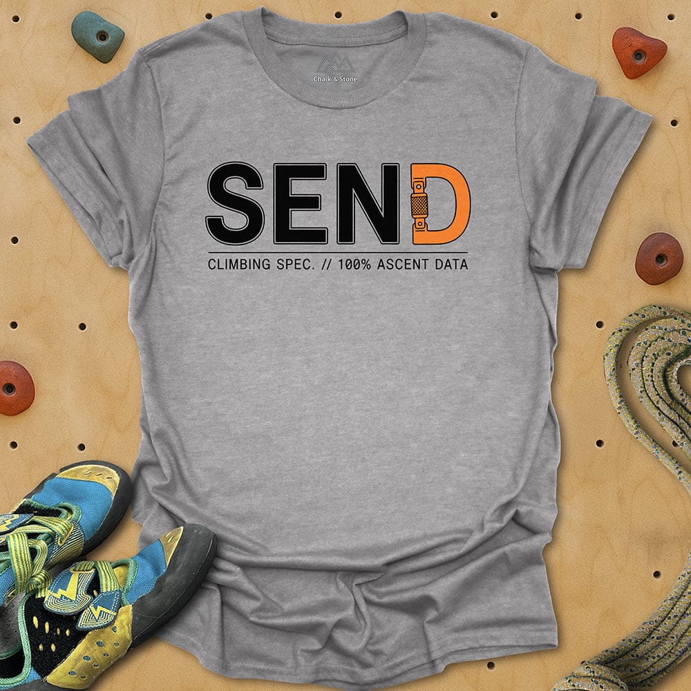 Send Climbing Spec Tee