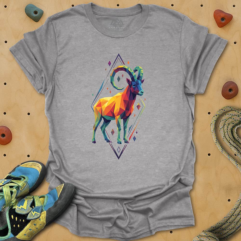 Faceted Mtn Goat Tee