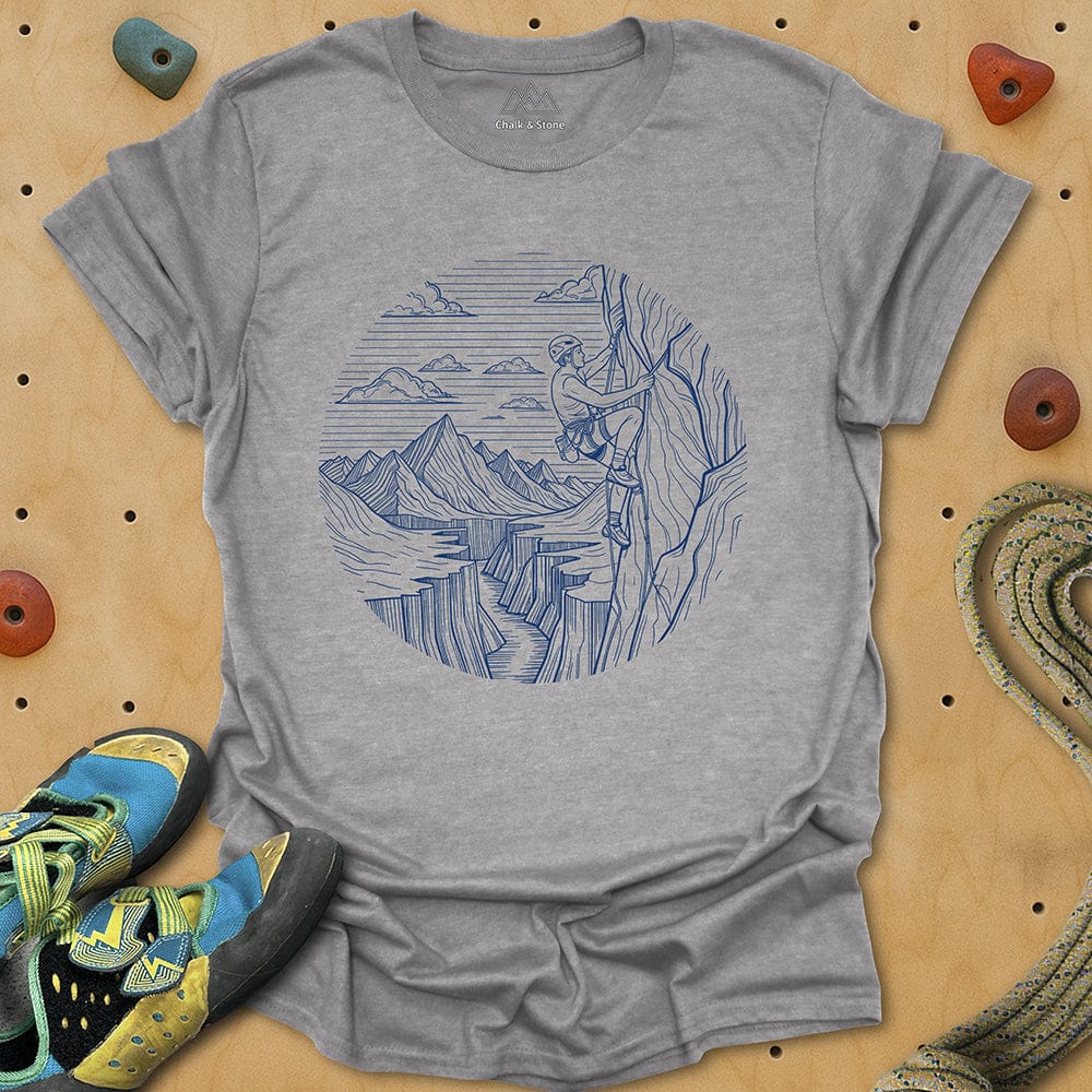Climbing Swirled Line Tee