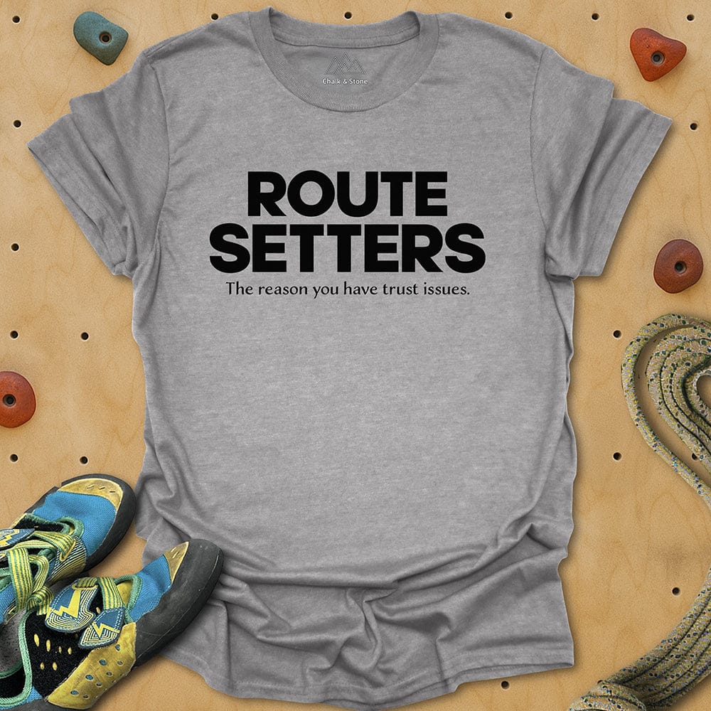 Route Setters Text Tee