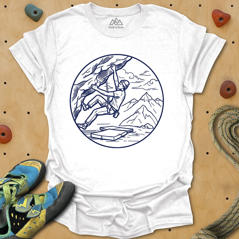 Bouldering Simple Line Tee