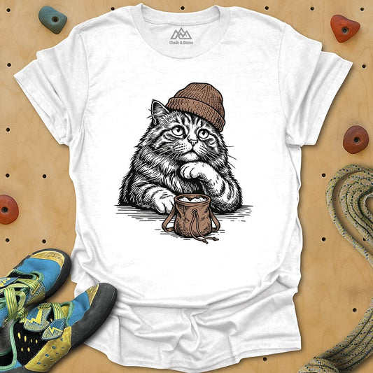 Cat Bored Chalk Tee