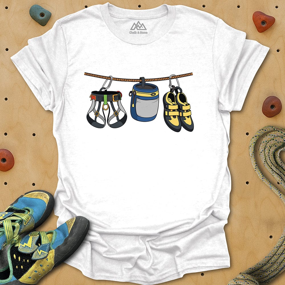 Hanging Climbing Equipment Tee