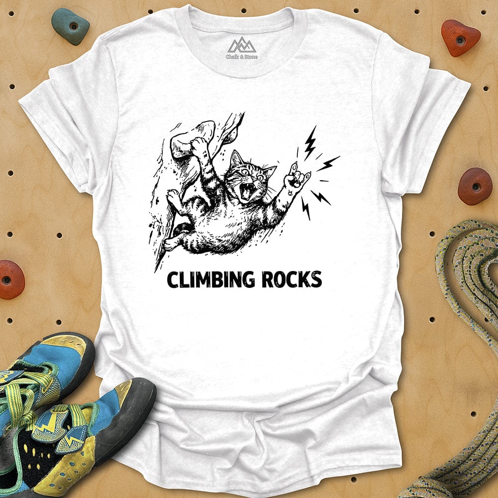Climbing Rocks Dyno Cat Tee