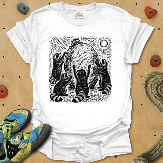 Raccoon Boulder Worship Tee