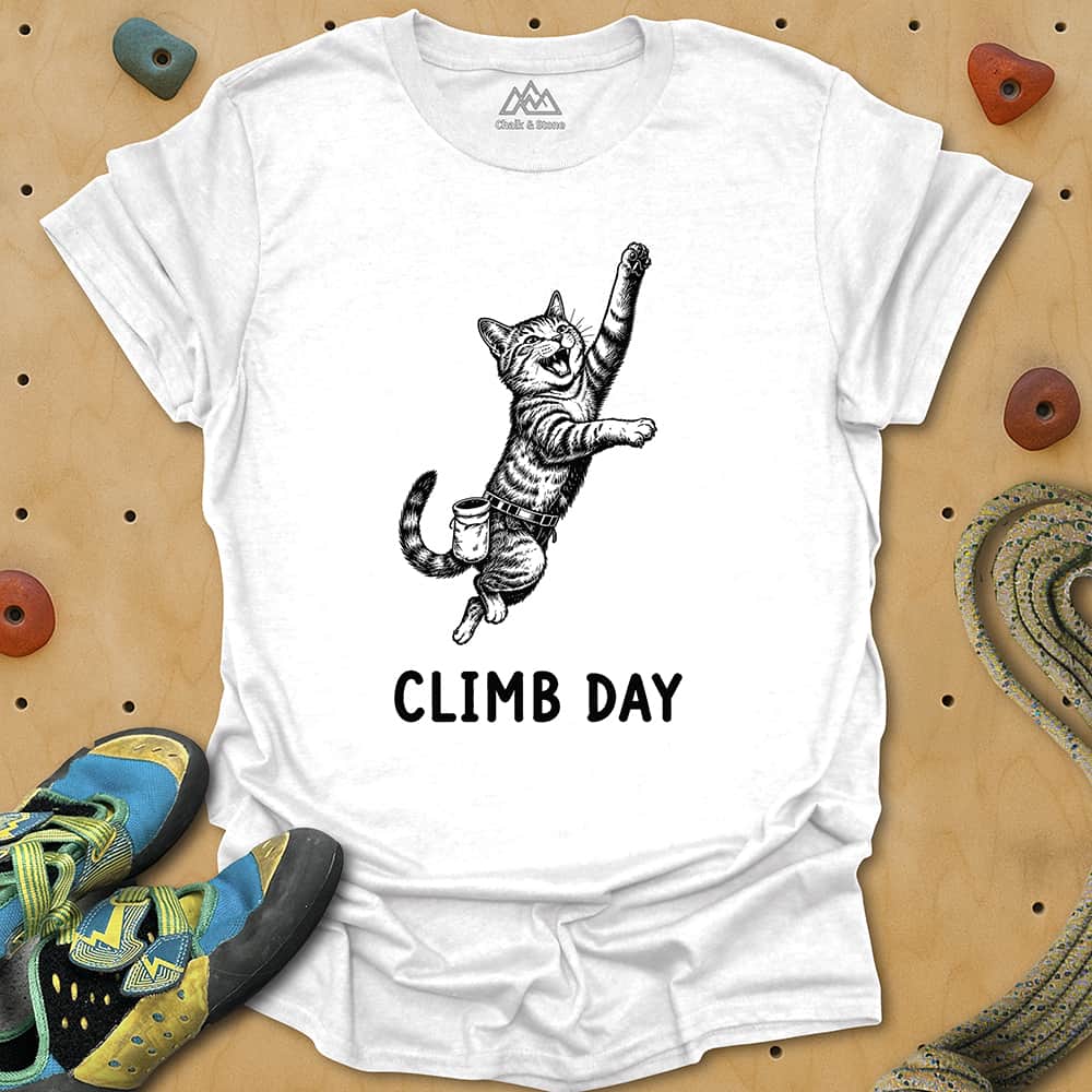 Climbing Cat Day Tee