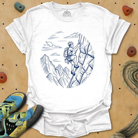 Climbing Swirled Line 2 Tee