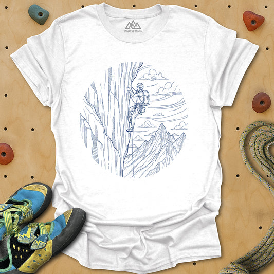 Climbing Swirled Line 3 Tee