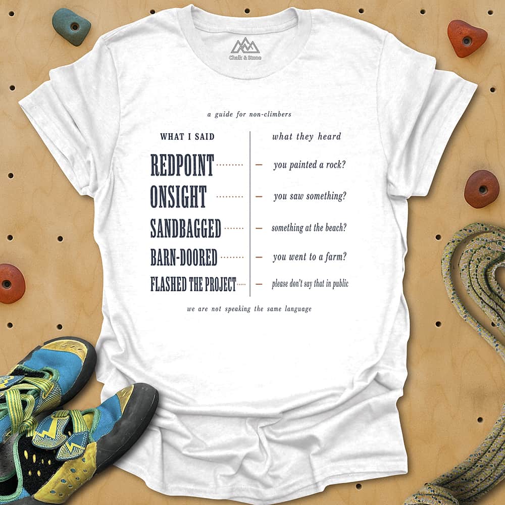 Climbing Vocab Tee
