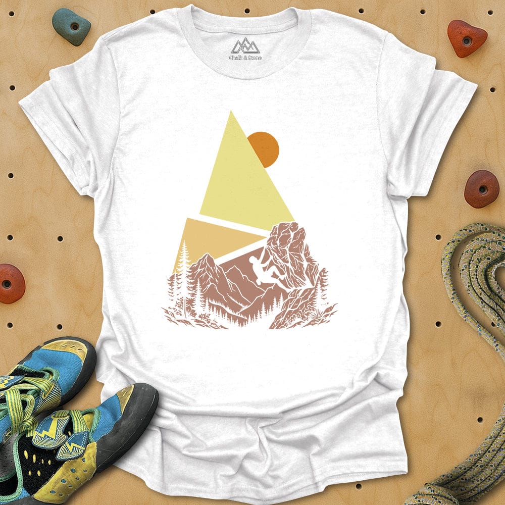 Graphic Shape Pyramid Climb Tee
