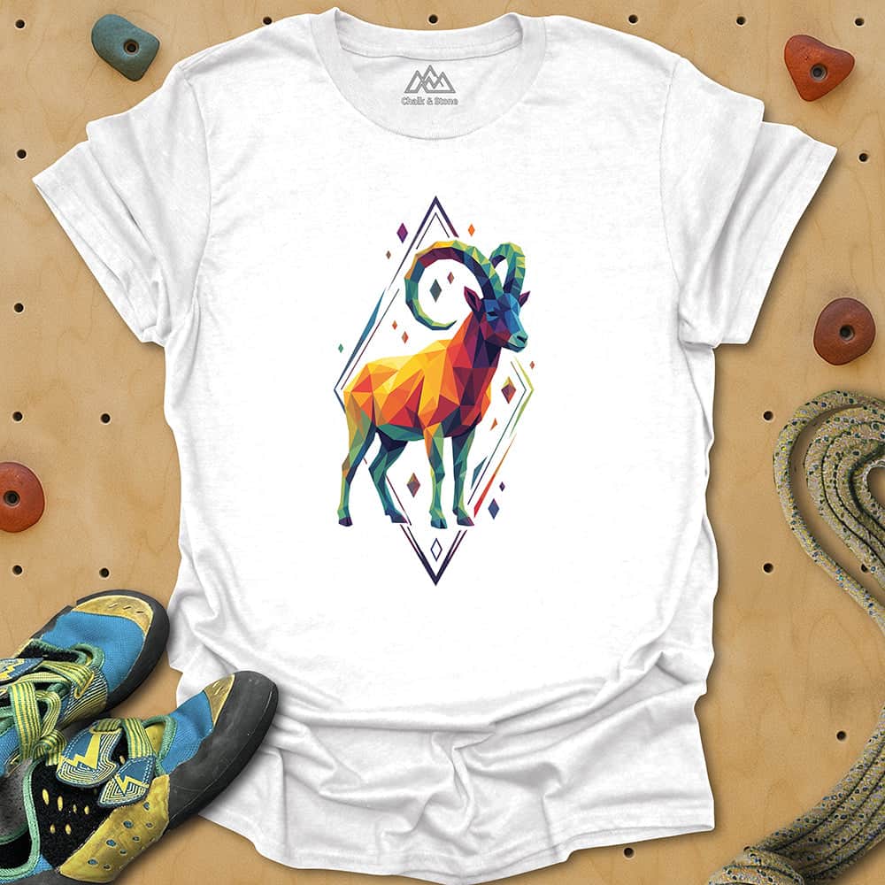 Faceted Mtn Goat Tee