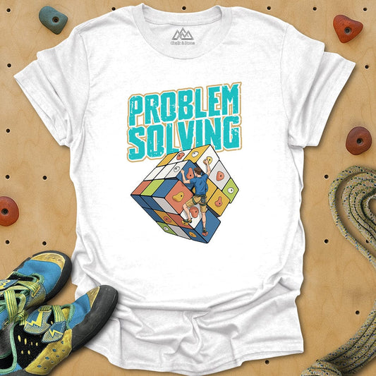 Problem Solving Rubix Cube Cartoon Climber Tee
