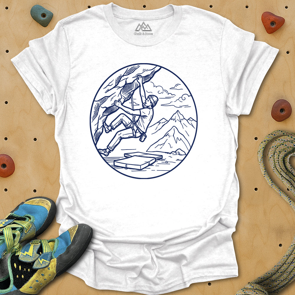 Bouldering Simple Line Tee