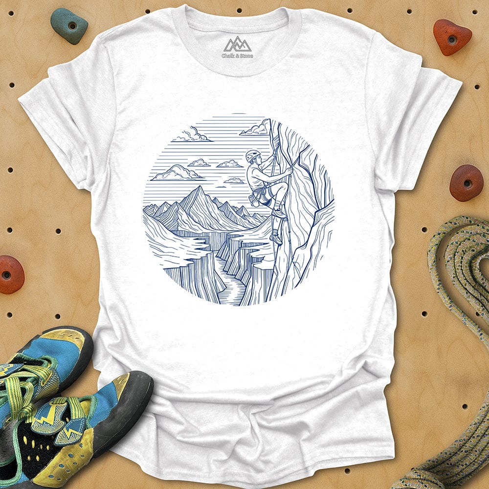 Climbing Swirled Line Tee