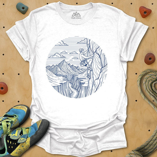 Climbing Swirled Line Tee